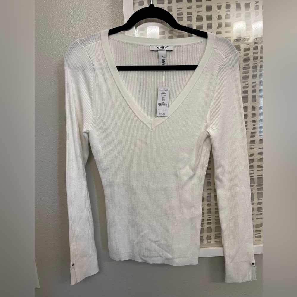 White House Black Market - White Sweater